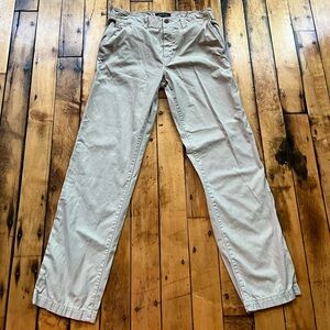 American Eagle Men’s 32x34 (Fits 32x32) Relaxed Straight Chino Pants Khaki Tan